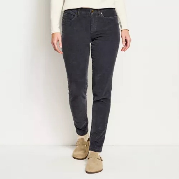 ORVIS STRETCH CORDUROY NATURAL FIT SKINNY LEG PANTS - Picture 9 of 10